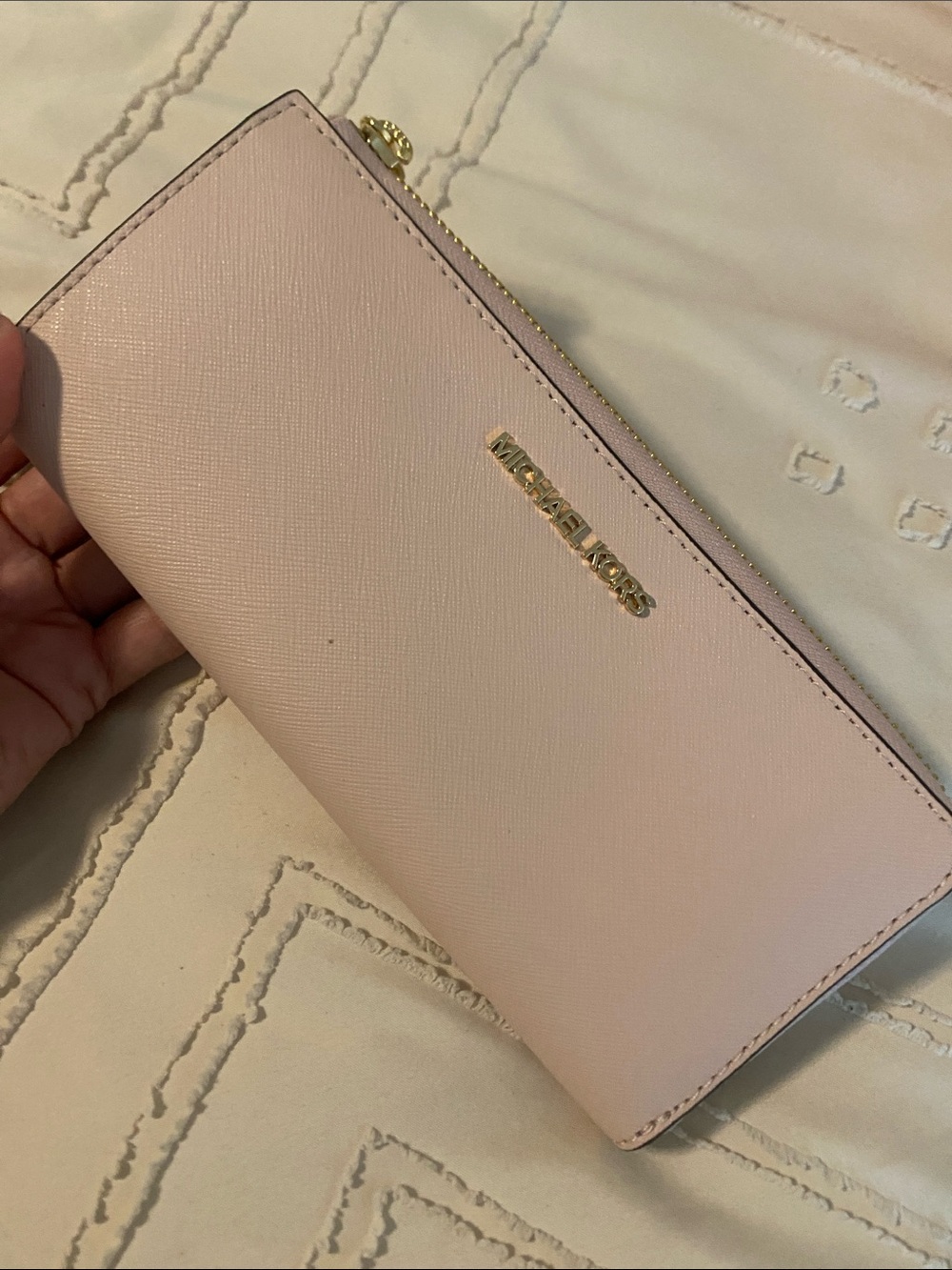 Michael Kors Blush Zip-Around Continental Wallet